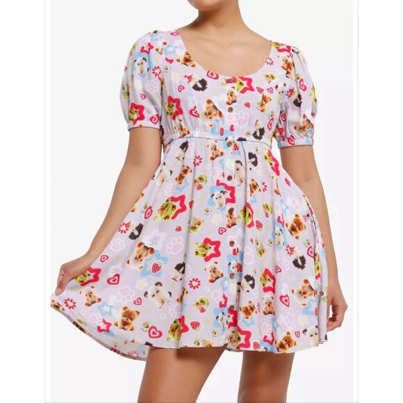 NWT Hot Topic Secret Society Cute Animals Baby Doll Dress XL - Picture 2 of 11